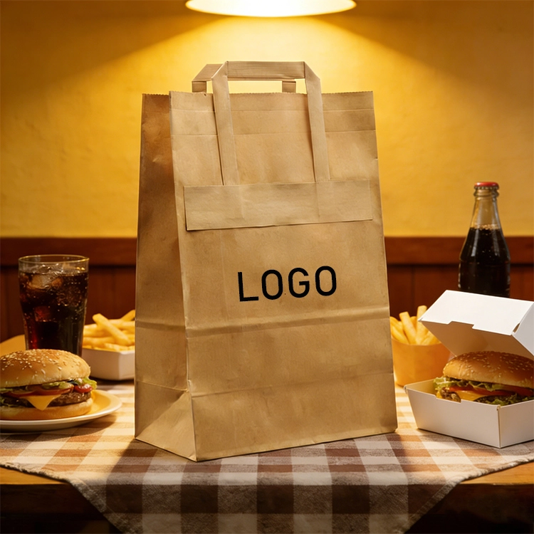 restaurant kraft paper bags with your own logo restaurant kraft paper bags with your own logo